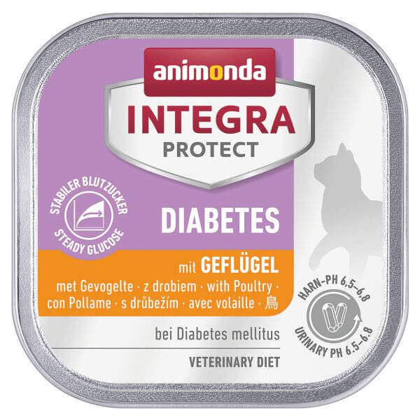 animonda Katzen-Nassfutter INTEGRA Diabetes Adult mit Geflügel